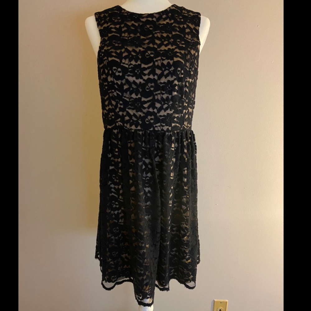 Ivy + Blu Black Lace Dress Size 10